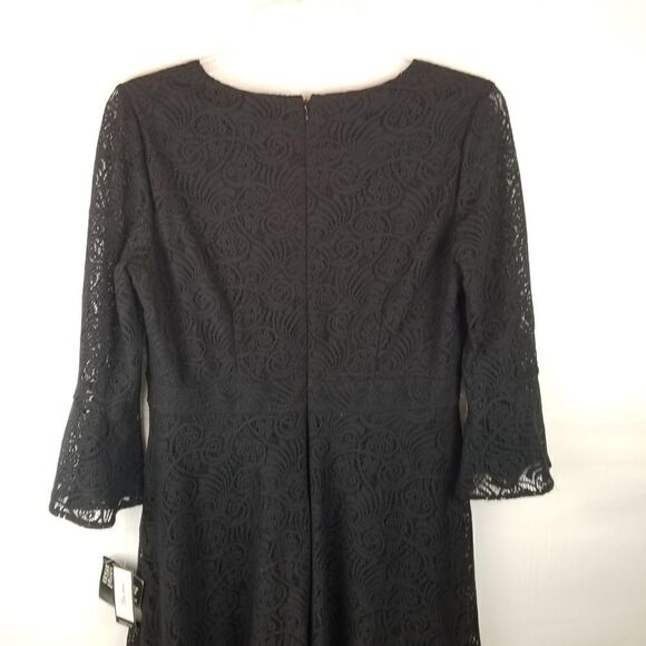 NWT. NINE WEST BLACK LACEY DRESS. SIZE 12 - Picture 14 of 16